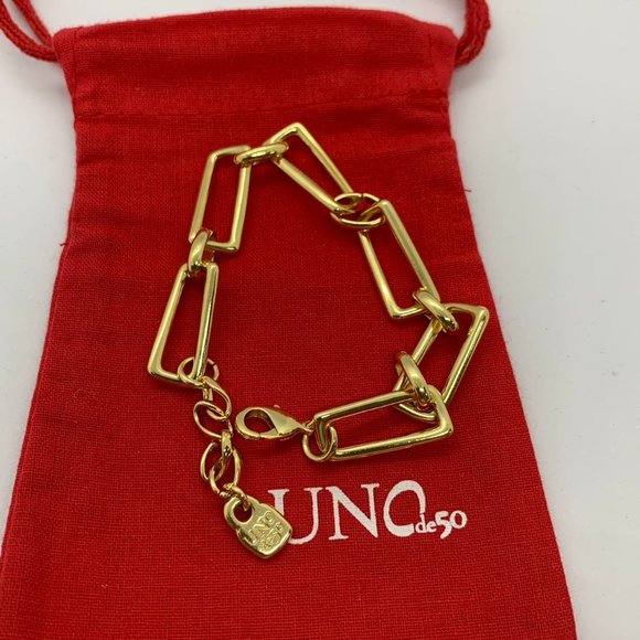 Uno de 50 Indestructible Bracelet GALAXY gold-plated medium-sized - Picture 3 of 7